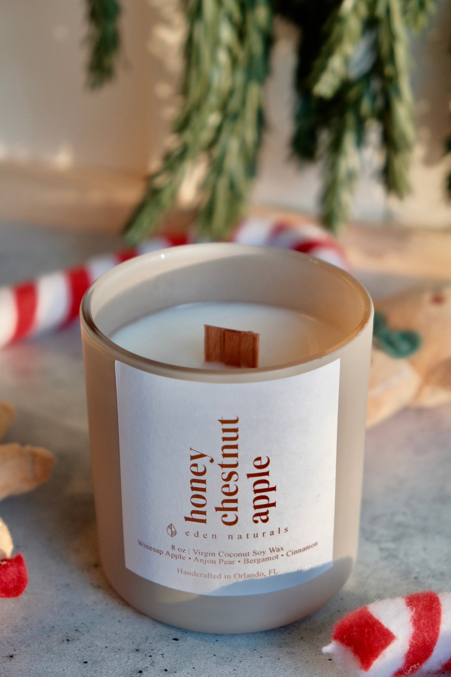 Honey Chestnut Apple Soy Candle