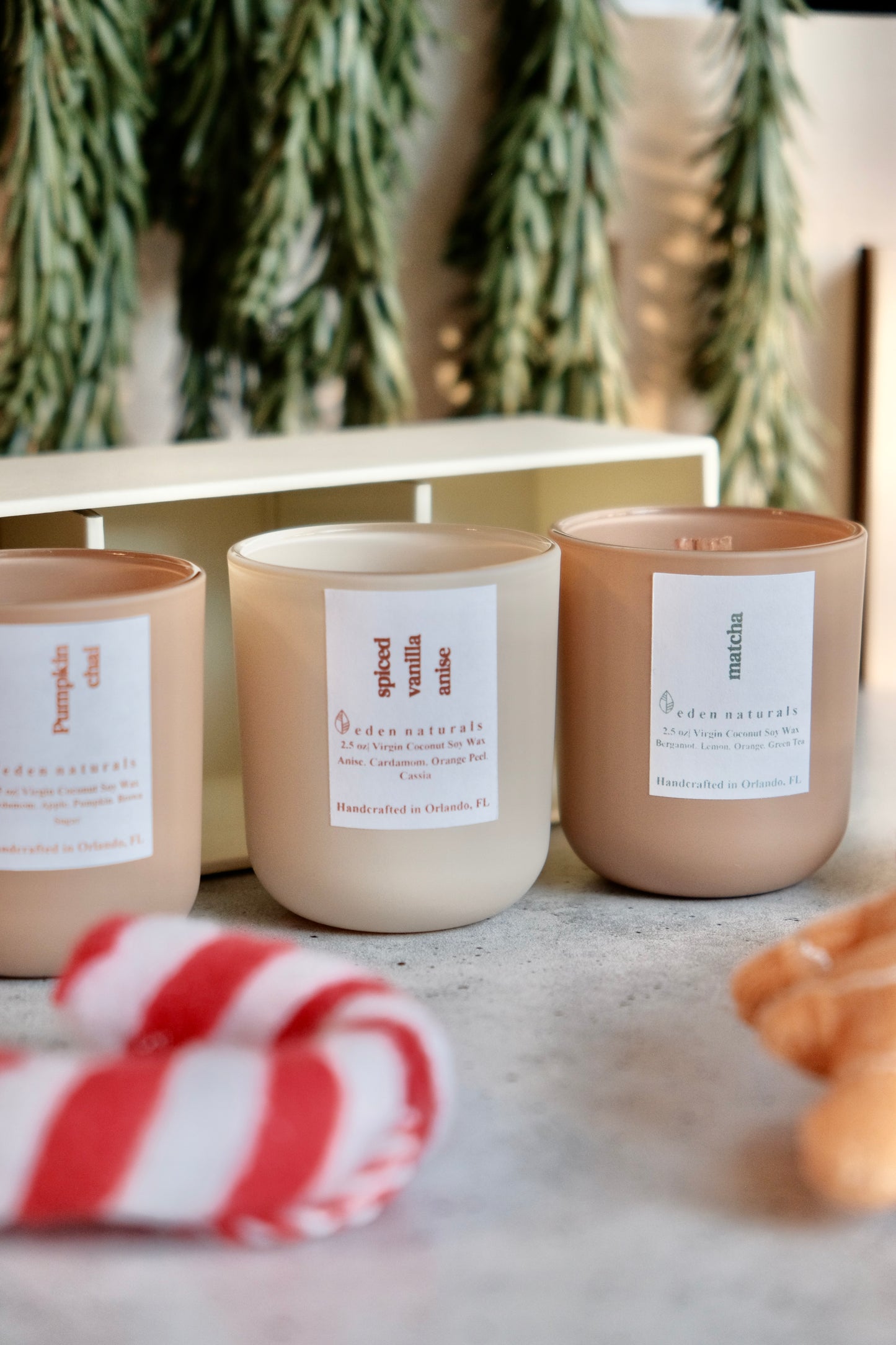 Mini Fall & Holiday Soy Candle Trio Set